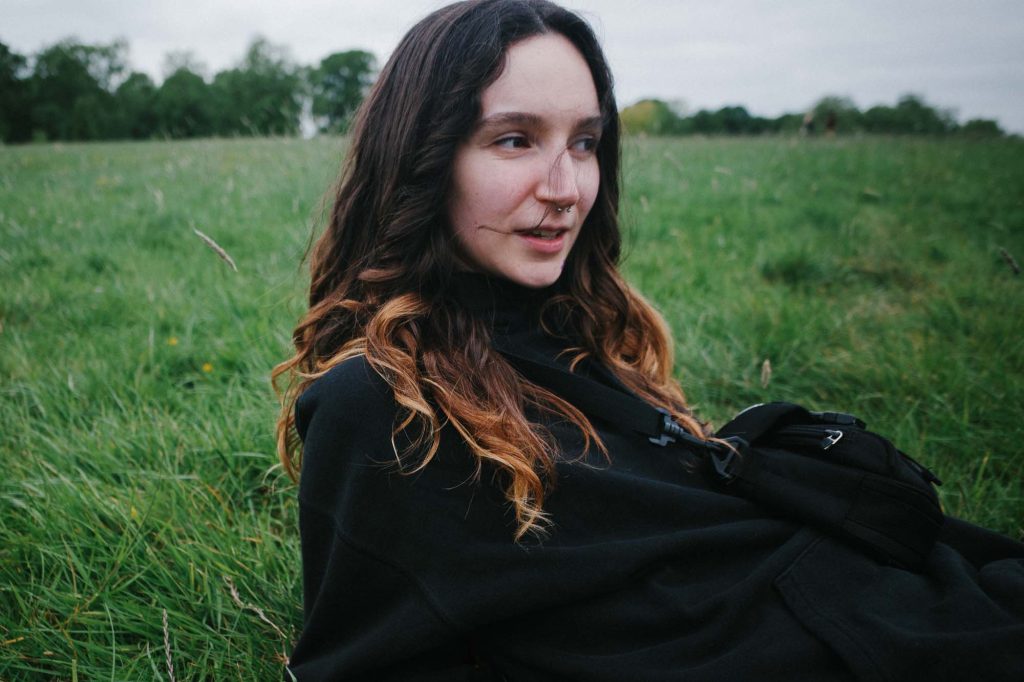 artist portrait in nature featured in print-first zine giveadamn.today
